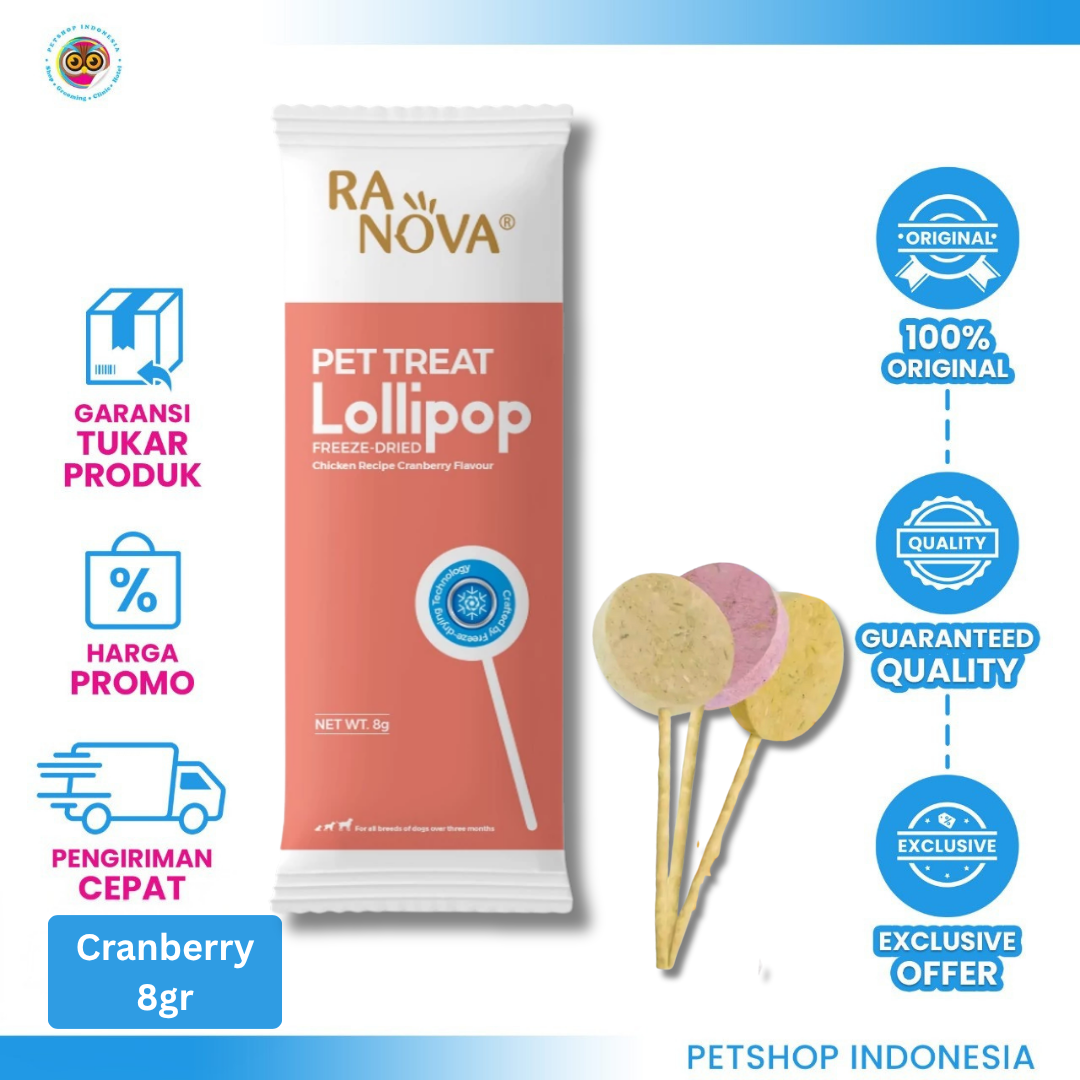 RANOVA DOG FRD LOLIPOP CRANBERRY 8G blank