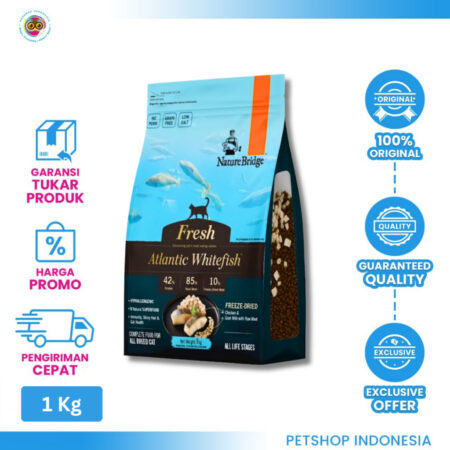 Nature Bridge Cat Freeze Dried Atlantic 1Kg - Makanan Kering Kucing Semua Usia