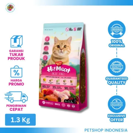 Kitchen Flavor Hi Meat 1.3kg - Dry Food Kucing Grain Free