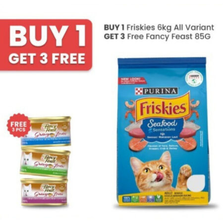 [PROMO] BUY 1 FRISKIES 6KG GET 3 FREE FANCY FEAST 85GR