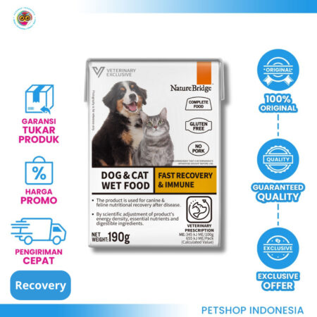 Nature Bridge Wet Recovery 190gr - Wet Food Pemulihan Anjing & Kucing
