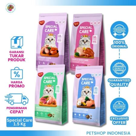 Kitchen Flavor Special Care Cat 1.5Kg - Dry Food Kucing Urinary, Digestive, Hair Skin, Imun