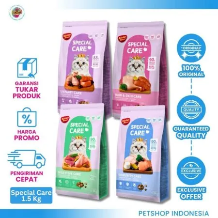 Kitchen Flavor Special Care Cat 1.5Kg - Dry Food Kucing Urinary, Digestive, Hair Skin, Imun