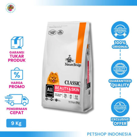 Nature Bridge Beauty & Skin Dog Small Breed 9kg - Makanan Anjing Untuk Kulit & Bulu