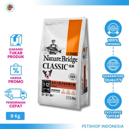 Nature Bridge Small Breed Puppy 9kg - Makanan Anjing Premium