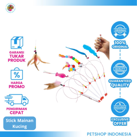 HAGEN & LOGAN CT STIK #8 – Mainan Tongkat Interaktif untuk Kucing