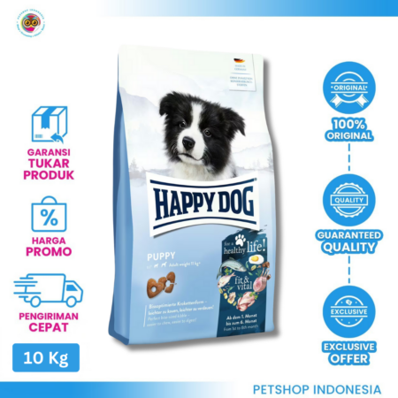 Happy Dog Mini Fit & Vital Puppy 10kg – Makanan Anak Anjing Kering Premium
