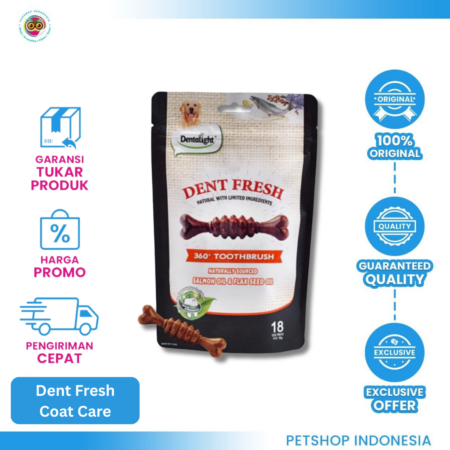 Dentalight Fresh 360 Toothbrush Coat Care 150 gr– Snack Anjing Pembersih Gigi