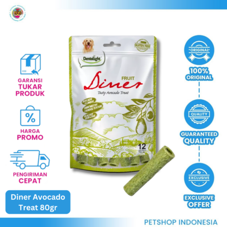 Fruit Diner Tasty Avocado Treat 80 gr – Snack Anjing Lezat Rasa Alpukat
