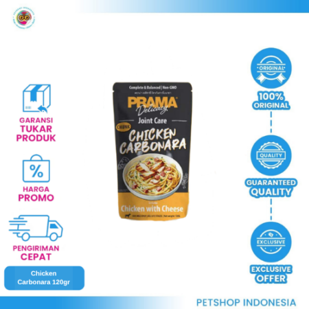 Prama Carbonara Pouch 120 gr - Snack Anjing