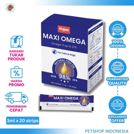 MAJES Maxi Omega Natural Fish Oil 3mlx20 Strips