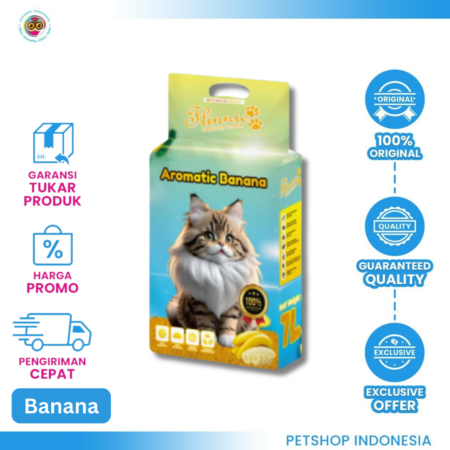 Pasir Flinnie Tofu Aromatic Banana 7L – Wangi Pisang & Super Praktis
