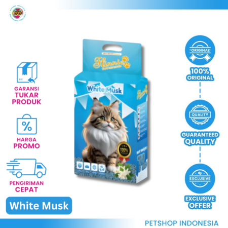 Pasir Flinnie Tofu Aromatic White Musk 7L – Wangi White Musk Super Praktis