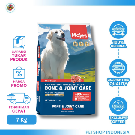 MAJES Dog Food HP FR Bone & Joint Beef 7KG – Nutrisi Optimal untuk Tulang dan Sendi Kuat