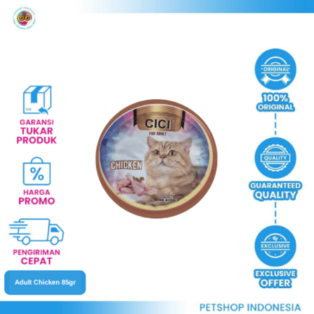CICI Cub Adult Chicken 85gr – Makanan Basah Kucing Dewasa Lezat & Bernutrisi