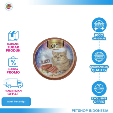CICI Cub Adult Tuna 85gr – Makanan Basah Kucing Dewasa Lezat & Bernutrisi