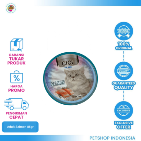 CICI Cub Adult Salmon 85gr – Makanan Basah Kucing Dewasa Lezat & Bernutrisi