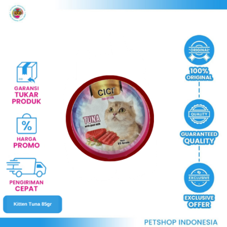 CICI Cub Kitten Tuna 85gr – Makanan Basah Kitten Lezat & Bernutrisi