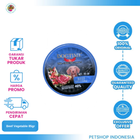 CICI Cub Beef Vegetable 85gr – Makanan Basah Anjing Dewasa Lezat & Bernutrisi