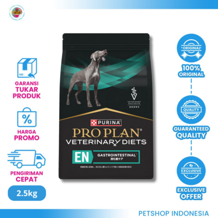 Pro Plan Vet Gastrointestinal Dog 2,5kg – Diet Terapeutik Anjing untuk Kesehatan Pencernaan