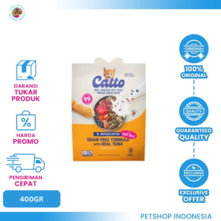 CATTO Mother & Kitten Duck Tuna 400gr – Makanan Kucing Lezat & Bernutrisi