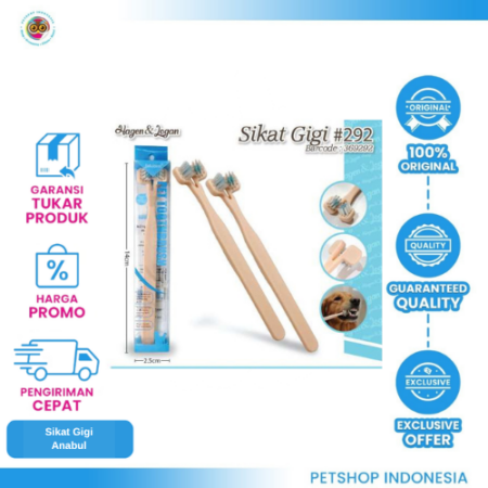 HAGEN & LOGAN SIKAT GIGI KAYU #292 – Sikat Gigi Kayu Hewan Peliharaan