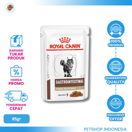 ROYAL CANIN Gastro Fibre Response Cat Pouch 85 gr - Makanan Kucing VET