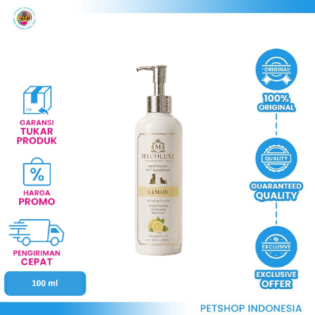 Mycoluxe Premium Shampoo 100ml Lemon – Shampoo Hewan Segar & Berkualitas