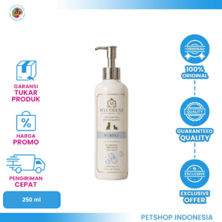 Mycoluxe Premium Shampoo 250ml Buble – Shampoo Hewan Segar & Berkualitas