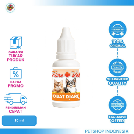 PURE VET Obat Diare 10ml – Solusi Praktis untuk Kesehatan Hewan