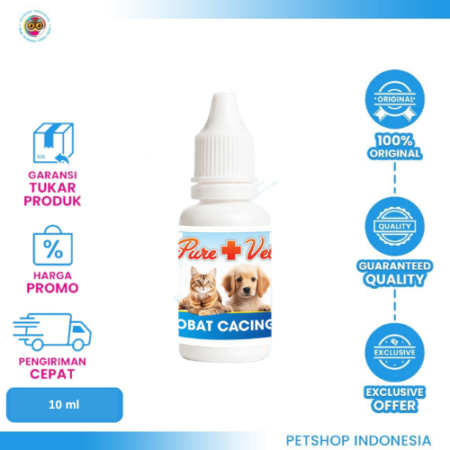PURE VET Obat Cacing 10ml – Solusi Praktis untuk Kesehatan Hewan