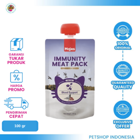 MAJES CF IMM Blood Support Squab & Foie Gras 100G – Wet Food Kucing Lezat & Bernutrisi