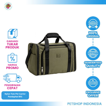 PANDAPHAT Nylon Tote Pet Carrier – Tas Hewan Praktis & Nyaman