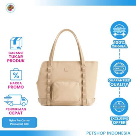 PANDAPHAT Nylon Pet Carrier – Tas Hewan Praktis & Nyaman