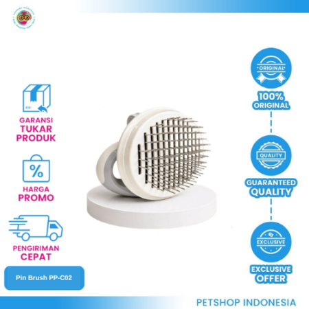 PANDAPHAT Self Cleaning Pin Brush – Sisir Hewan Praktis & Nyaman