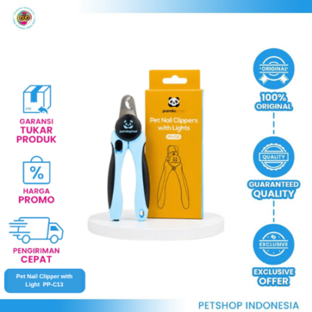 PANDAPHAT Pet Nail Clipper with Light – Gunting Kuku Hewan Praktis & Aman