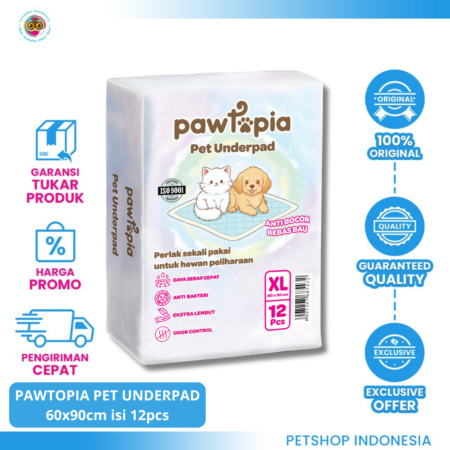 PAWTOPIA Pet Underpad Size XL – Training Pad Pee Pad Anjing & Kucing Anti Bocor