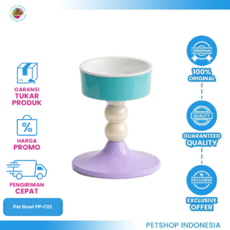 PANDAPHAT Adjustable Pet Bowl – Tempat Makan Hewan Praktis & Nyaman