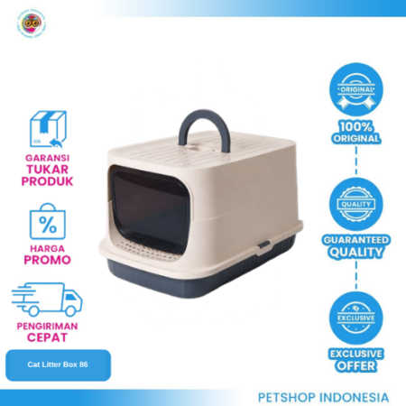 HAGEN & LOGAN Cat Litter Box #86 – Toilet Kucing Praktis & Nyaman