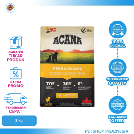 ACANA Puppy Grain Free 2KG – Makanan Anak Anjing Premium untuk Pertumbuhan Optimal