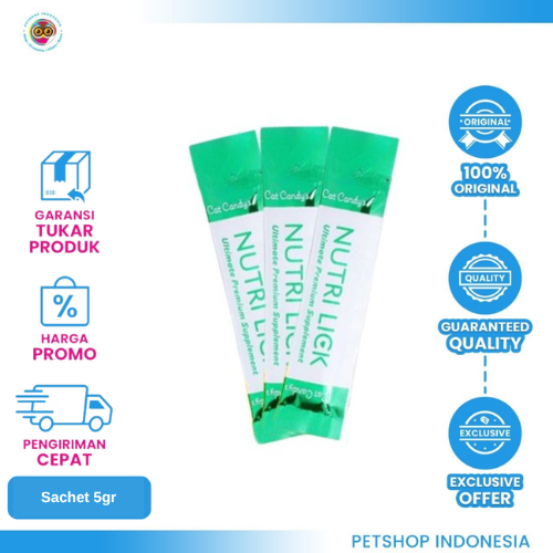 477 NUTRI LICK Beef Sachet 5Gr – Camilan Krim Kucing Rasa Daging Sapi yang Lezat