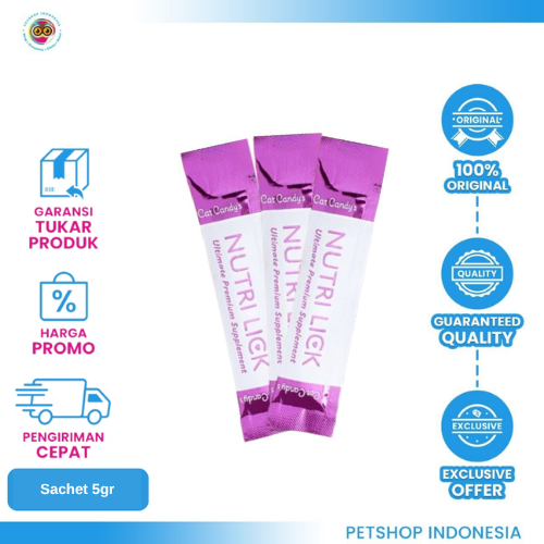 479 NUTRI LICK Chicken Sachet 5gr – Camilan Krim Kucing Rasa Ayam yang Lezat dan Praktis