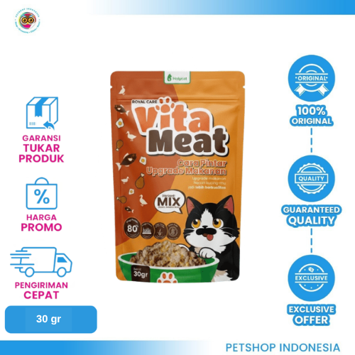 405 ROYAL CARE VITA MEAT FOOD MIX 30G – Snack Kucing Lezat dan Bernutrisi