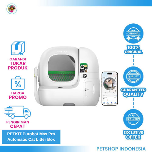 Yellow Typographic Media Company Logo - 2026-07-01T175349.500 PETKIT Purobot Max Pro Automatic Cat Litter Box – Smart Litter Box Otomatis untuk Kucing