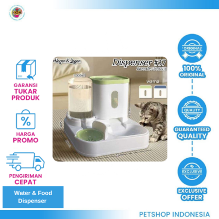 HAGEN & LOGAN Dispenser #37 – Tempat Makan dan Minum Otomatis Kucing Anjing Food & Water Dispenser