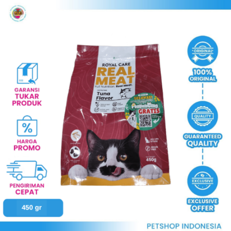 ROYAL CARE DRY MEAT TUNA 450G – Makanan Kucing Kering Rasa Tuna Bernutrisi
