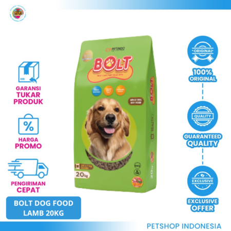 BOLT Dog Food Lamb 20kg – Makanan Anjing Ekonomis