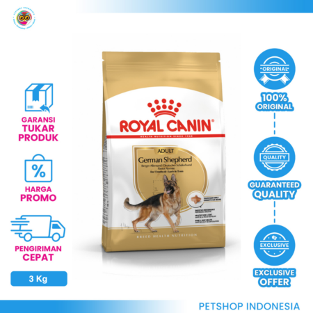 Royal Canin German Shepherd Adult 3kg – Makanan Anjing Dewasa German Shepherd