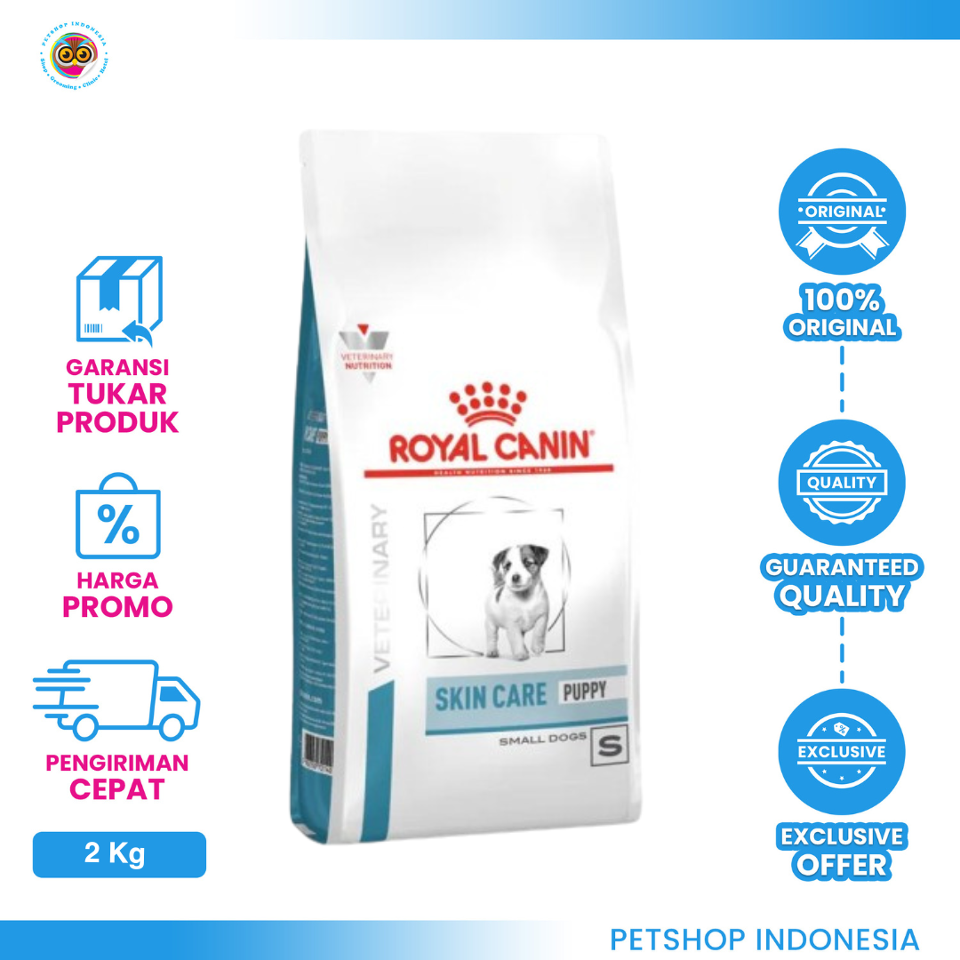 PSI_Royal Canin Skin Care Puppy Small Dog 2 kg Royal Canin Skin Care Puppy Small Dog 2kg – Makanan Anak Anjing Ras Kecil untuk Dukungan Kesehatan Kulit