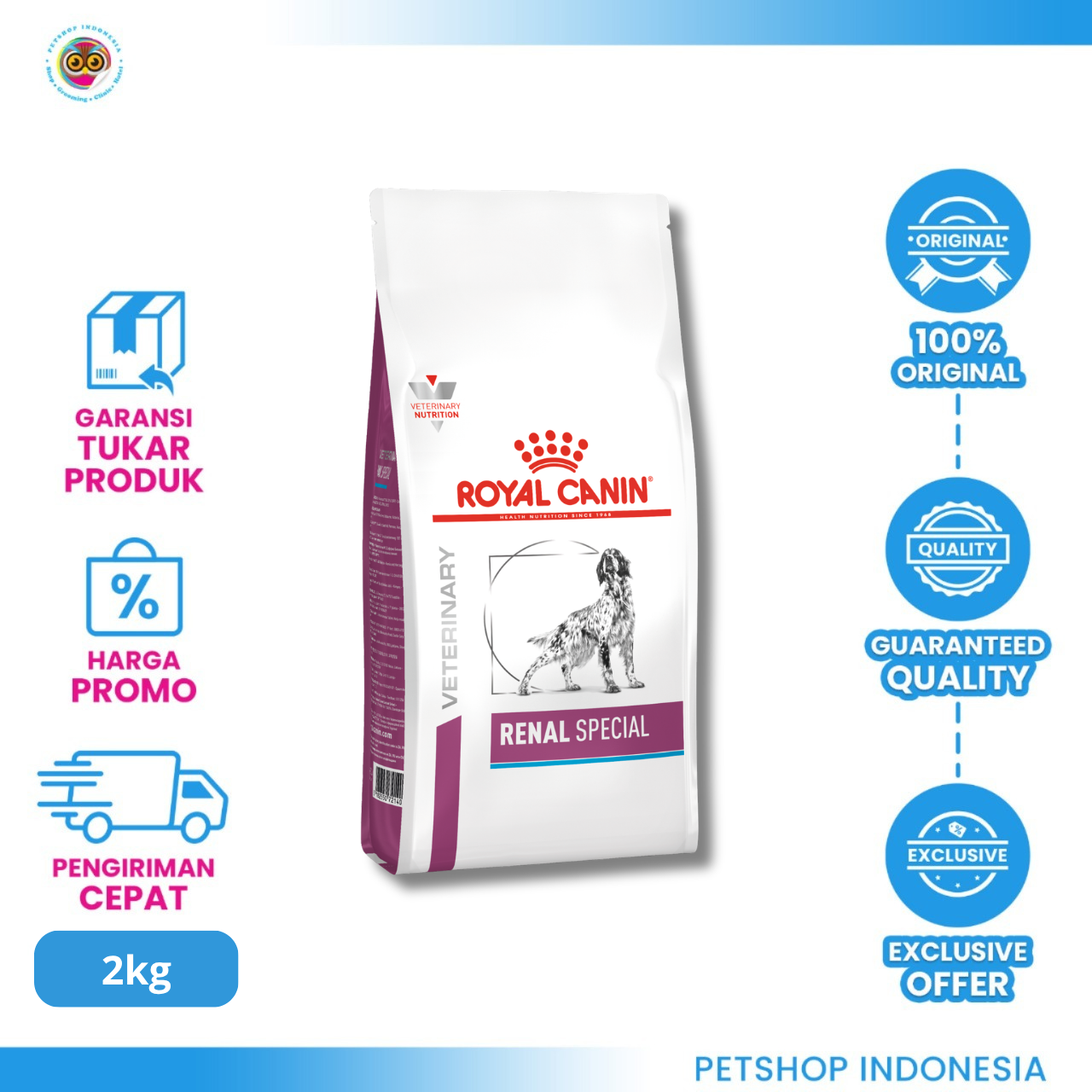 3182550842075_RC VET DF RENAL SPECIAL 2KG ROYAL CANIN Veterinary Diet Renal Special Dog Food 2kg – Makanan Anjing untuk Dukungan Fungsi Ginjal